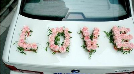 婚车用花